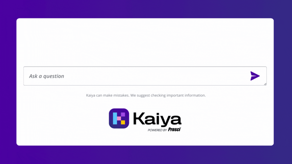 Kaiya is an expert AI change management tool