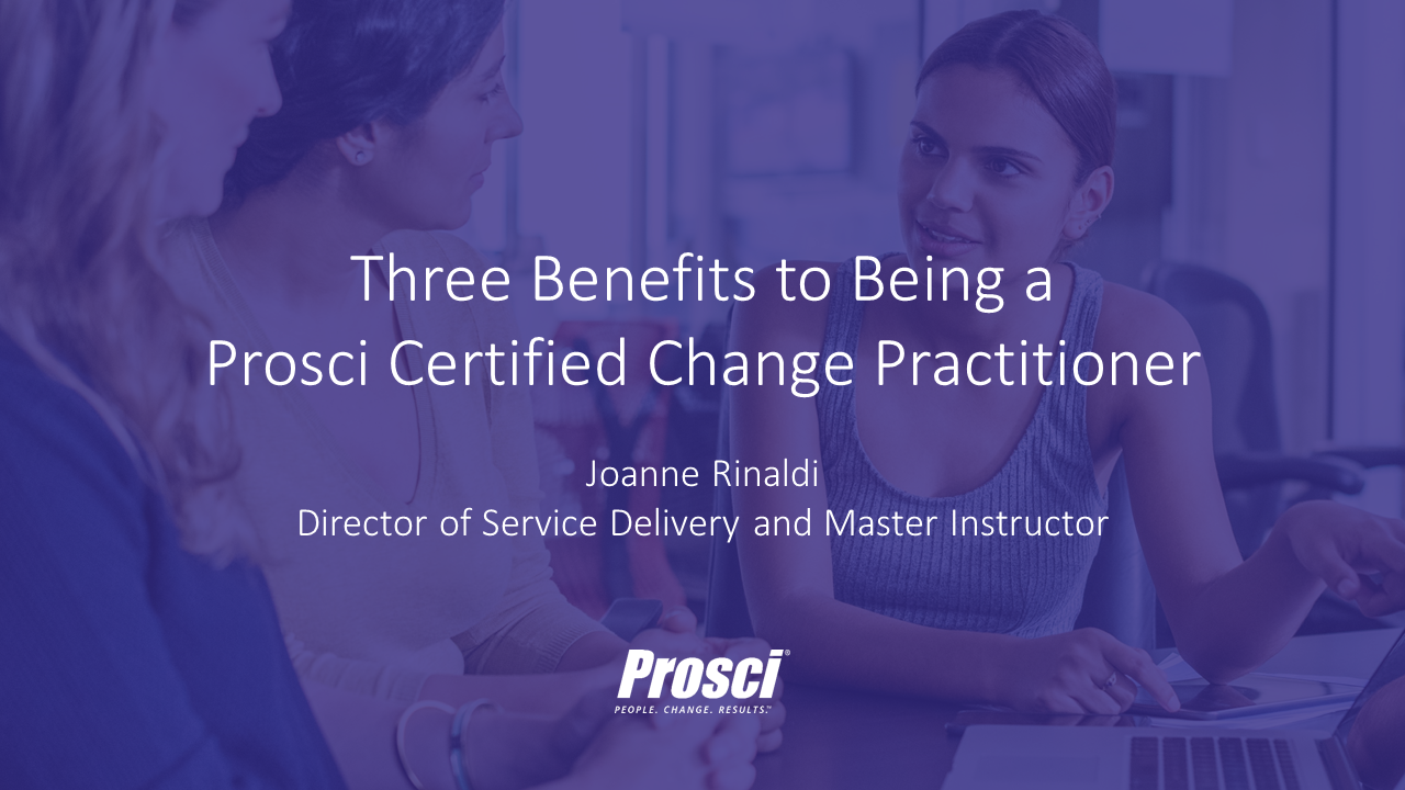 prosci change practioner certification